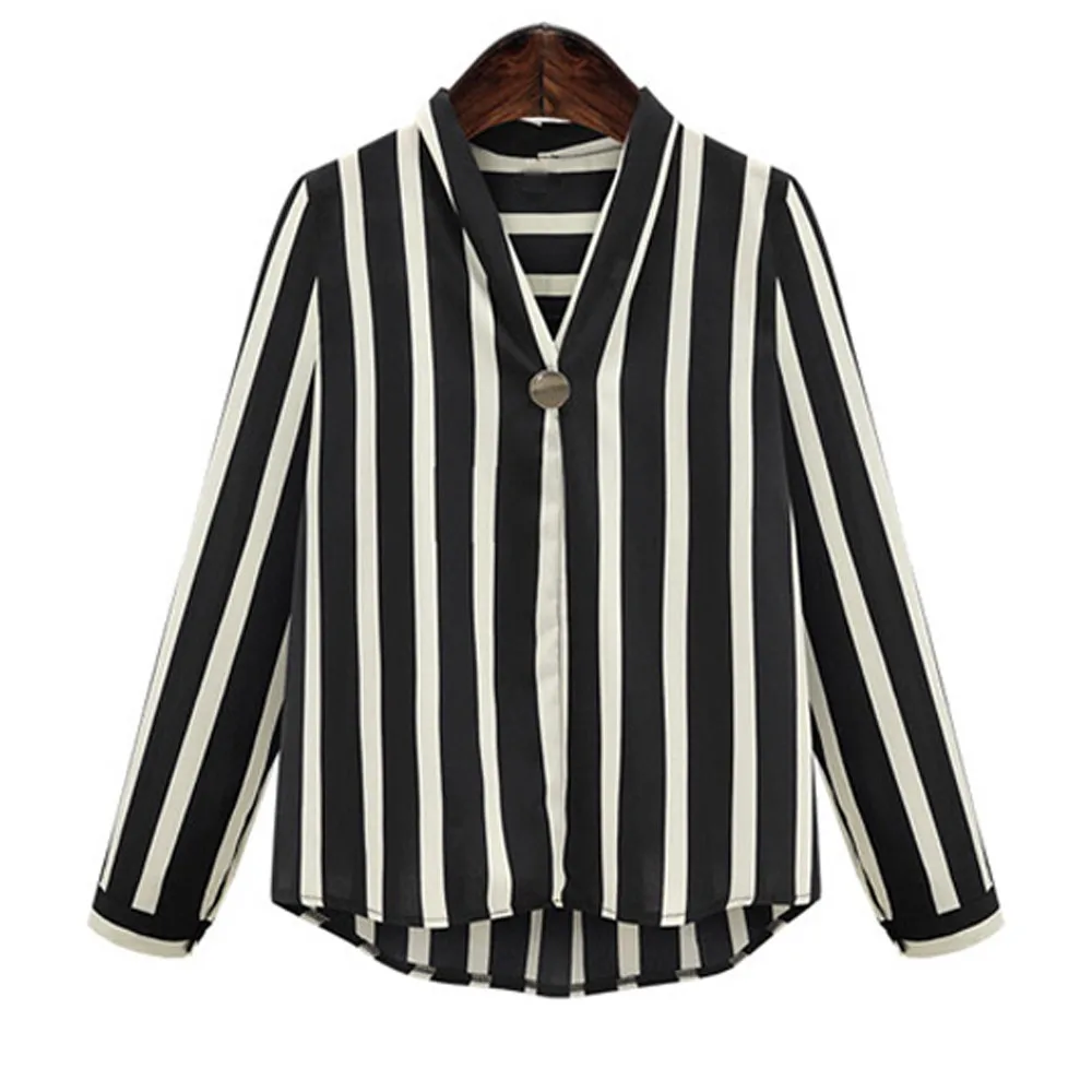 Plus Size 5XL Womens Tops and Blouses Autumn 2018 Elegant Striped Long Sleeve Shirt Korean Fashion Clothing Tunic Ladies Top
Plus Size 5XL Womens Tops and Blouses Autumn 2018 Elegant Striped Long Sleeve Shirt Korean Fashion Clothing Tunic Ladies Top