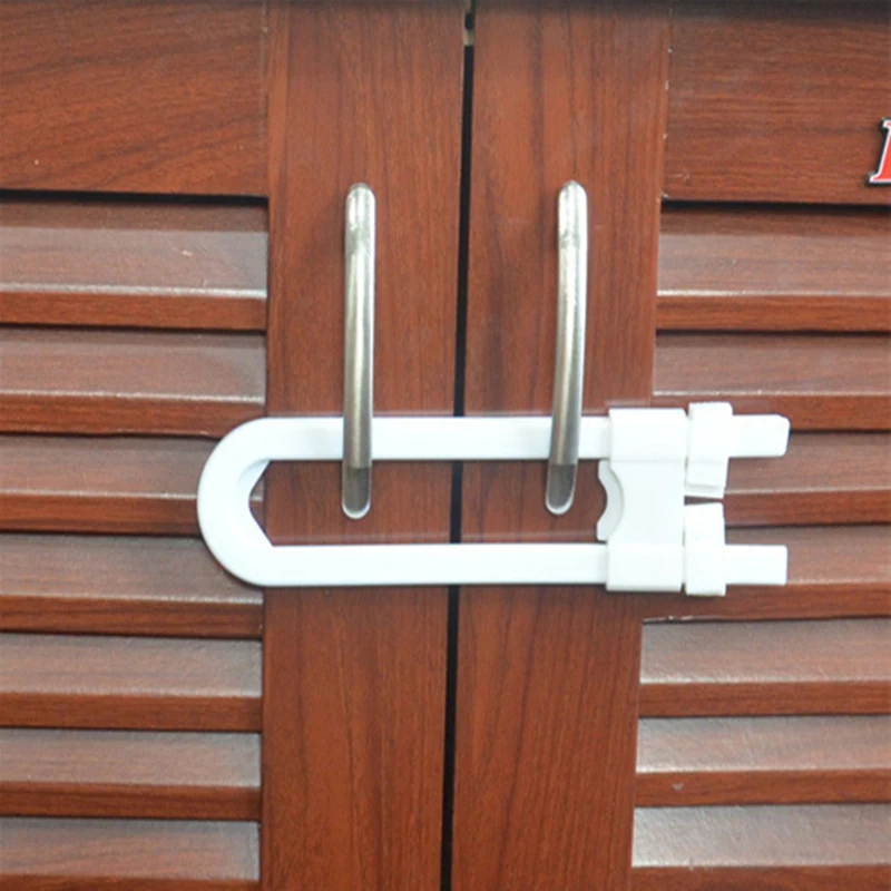 Cabinet Locks & Straps Children Protection Lock U-Shaped Baby Safety Lock Drawer Cabinet Cupboard Door Children Safety Lock
Cabinet Locks & Straps Children Protection Lock U-Shaped Baby Safety Lock Drawer Cabinet Cupboard Door Children Safety Lock