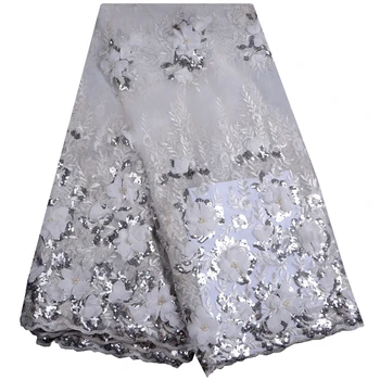Latest French Lace White 3D Flower Embroidered Beaded Tulle Lace Fabric Flower Design High Quality Net Lace Fabric S888
Latest French Lace White 3D Flower Embroidered Beaded Tulle Lace Fabric Flower Design High Quality Net Lace Fabric S888