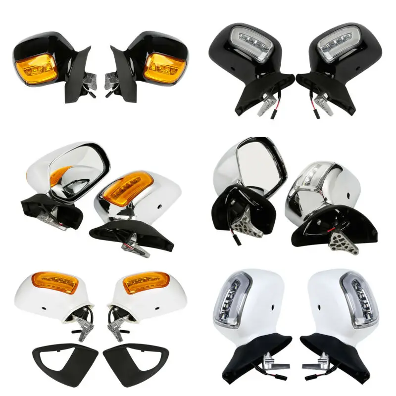 Motorcycle Left Right Rearview Mirrors W/ LED Turn Signals For Honda Goldwing GL1800 01-12
Motorcycle Left Right Rearview Mirrors W/ LED Turn Signals For Honda Goldwing GL1800 01-12