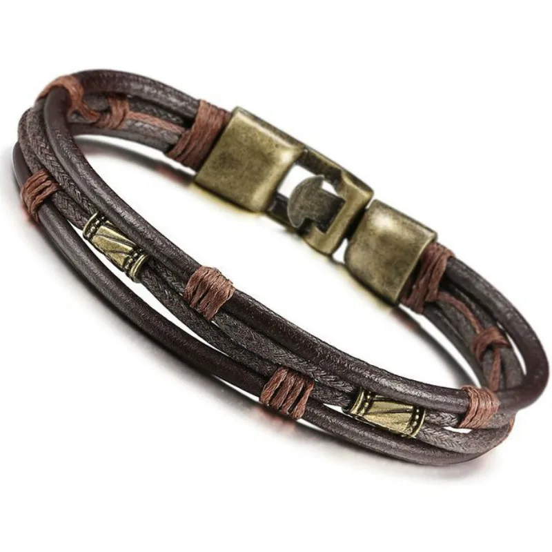 NAIQUBE Hot Bracelet Men Vintage High Quality Charms Jewelry Leather Bracelet For Men Wristband Brown Woven Cord Chain Gift
NAIQUBE Hot Bracelet Men Vintage High Quality Charms Jewelry Leather Bracelet For Men Wristband Brown Woven Cord Chain Gift