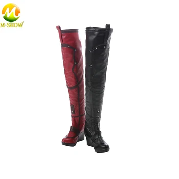 Batman Arkham City Harley Quinn Cosplay Boots Game Black Red Fashion Boots Women Character Boots For Halloween Adult 
Batman Arkham City Harley Quinn Cosplay Boots Game Black Red Fashion Boots Women Character Boots For Halloween Adult