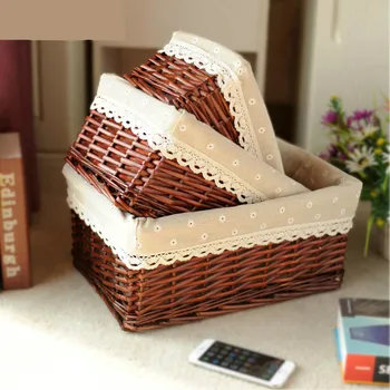 Wicker Storage Basket Rattan Storage Basket Kitchen Finishing Household Goods Snacks Miscellaneous Clothes Basket
Wicker Storage Basket Rattan Storage Basket Kitchen Finishing Household Goods Snacks Miscellaneous Clothes Basket