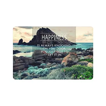 Inspiration Life Quote Anti-slip Door Mat Home Decor, Seaside Rock Mountain Indoor Outdoor Entrance Doormat
Inspiration Life Quote Anti-slip Door Mat Home Decor, Seaside Rock Mountain Indoor Outdoor Entrance Doormat