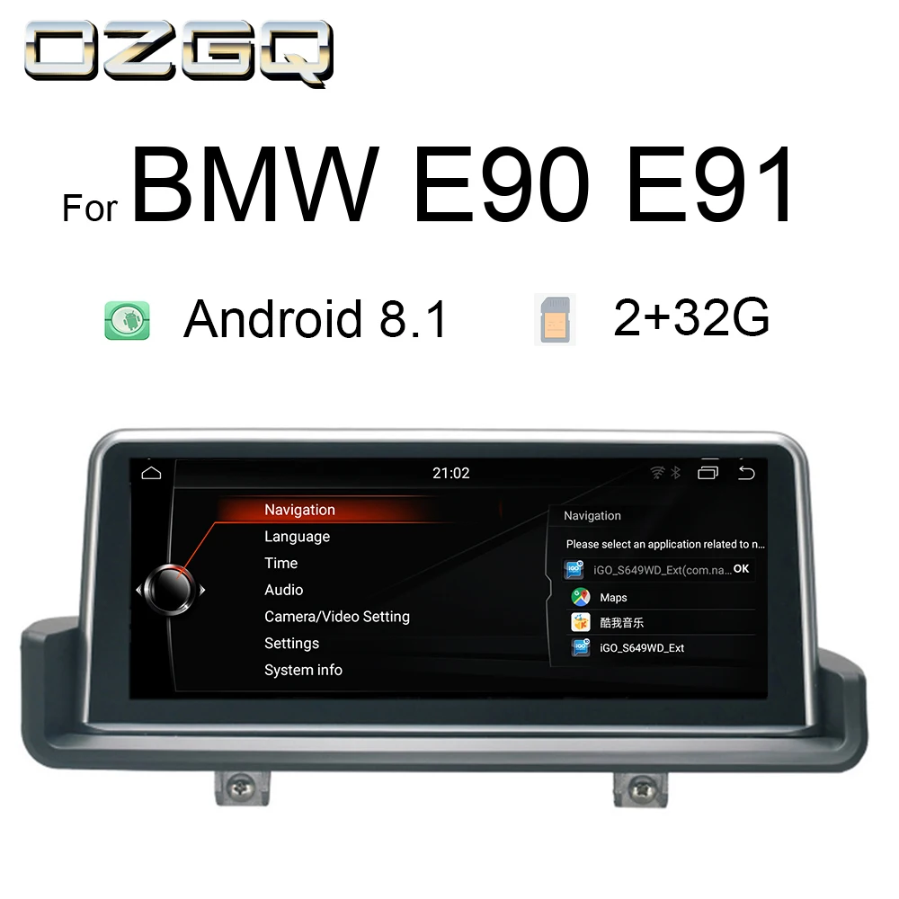 OZGQ 10.25 Inch Android 8.1 Car Multimedia Player GPS Navigation Stereo Headunit For 2005-2012 BMW E90 E91 E92 E93 With Idrive
OZGQ 10.25 Inch Android 8.1 Car Multimedia Player GPS Navigation Stereo Headunit For 2005-2012 BMW E90 E91 E92 E93 With Idrive