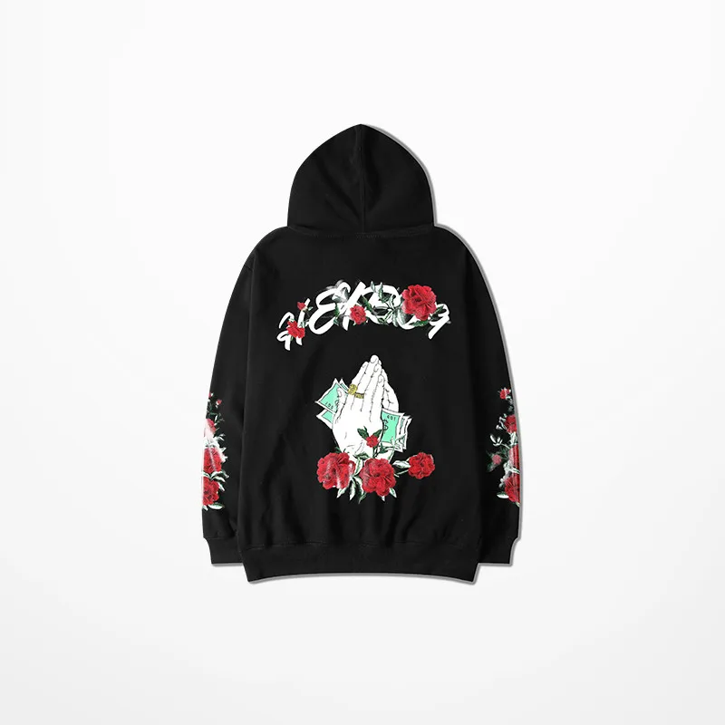 Dollar In The Hand Rose Print Hoodies Men Skateboard Hip Hop High Street Korean Fashion Sweatshirt Men Justin Bieber Hooded Male
Dollar In The Hand Rose Print Hoodies Men Skateboard Hip Hop High Street Korean Fashion Sweatshirt Men Justin Bieber Hooded Male