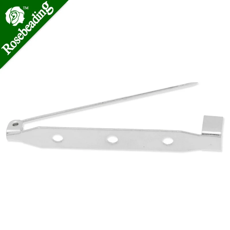 45mm simple Brooch Back Safe Pin With Three Holes,nickel color,5mm width,20pcs/lot-C4527
45mm simple Brooch Back Safe Pin With Three Holes,nickel color,5mm width,20pcs/lot-C4527