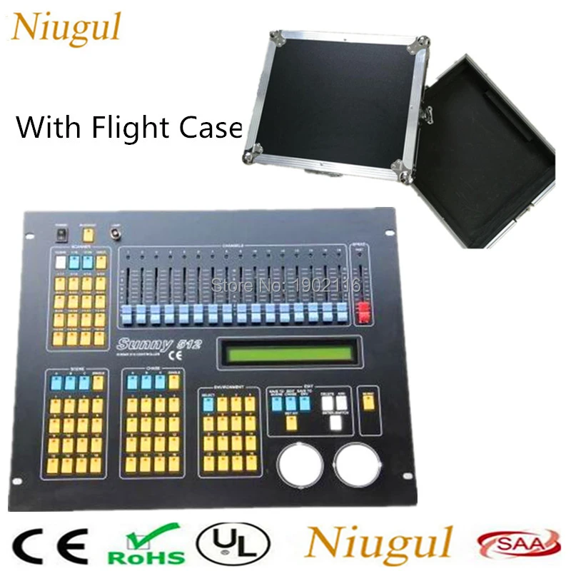 With Flight Case DMX Console/Sunny 512 DMX Lighting Control Console For LED Stage Effect Light /DMX512 Controller For LED Light
With Flight Case DMX Console/Sunny 512 DMX Lighting Control Console For LED Stage Effect Light /DMX512 Controller For LED Light