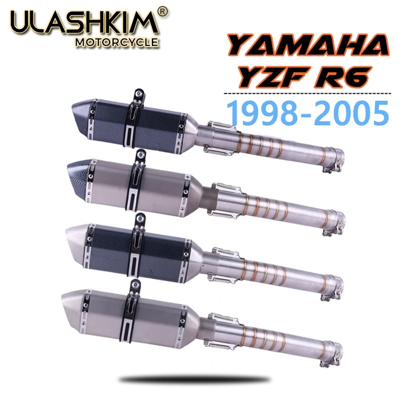 Motorcycle full System exhaust Muffler Escape middle Link Contact pipe For Yamaha YZF R6 1998 1999 2000-2004 2005
Motorcycle full System exhaust Muffler Escape middle Link Contact pipe For Yamaha YZF R6 1998 1999 2000-2004 2005
