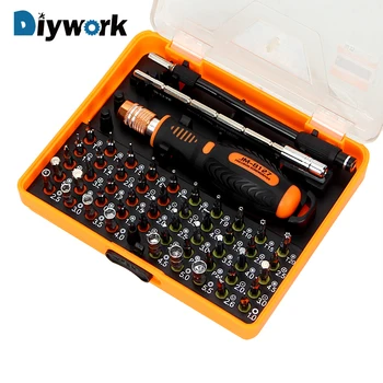DIYWORK 53 in 1 Precision Screwdriver Set with Trox Hex Cross Flat Triangle Screwdriver Multifunction for Phone PC Repair
DIYWORK 53 in 1 Precision Screwdriver Set with Trox Hex Cross Flat Triangle Screwdriver Multifunction for Phone PC Repair
