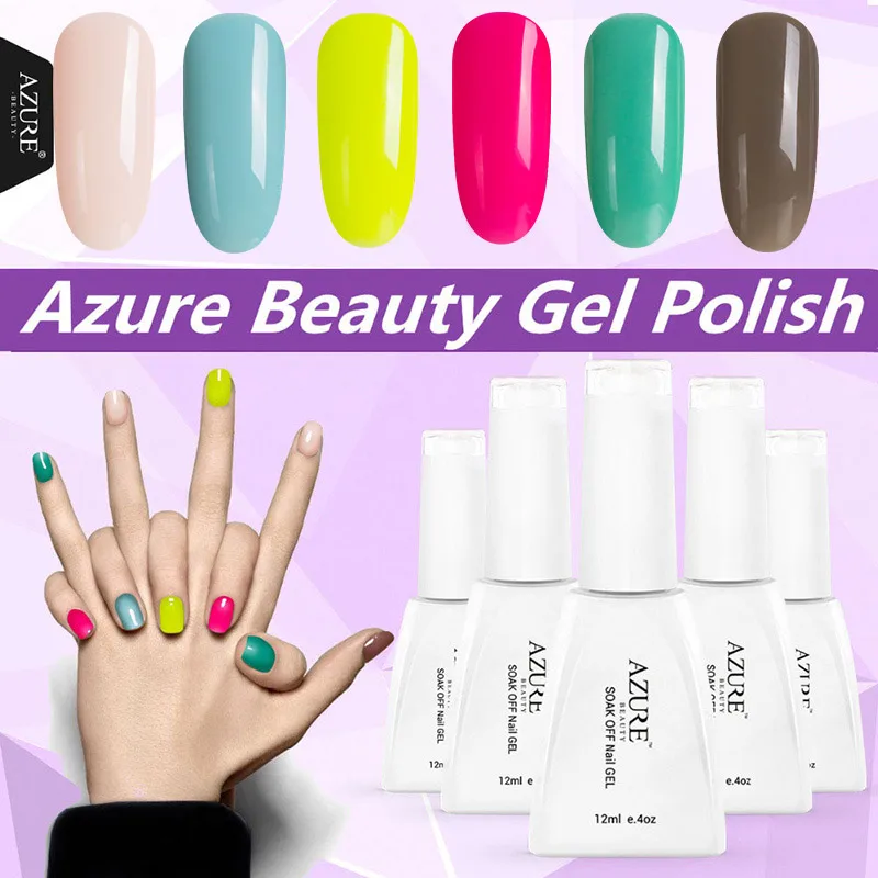 AZURE BEAUTY 6Pcs/Lot Shiny Color Gel UV Nail Varnish Lacquer Manicure Set DIY Nail Design Led Gel Polish Kit Semi Permanent Gel
AZURE BEAUTY 6Pcs/Lot Shiny Color Gel UV Nail Varnish Lacquer Manicure Set DIY Nail Design Led Gel Polish Kit Semi Permanent Gel