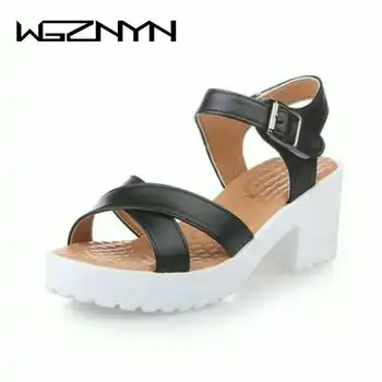 WGZNYN NEW Summer Women Heel Sandals Shoes woman Wedges Platform Sandalias High Heels Strap Pumps Sandals Plus Size 35-45 W208
WGZNYN NEW Summer Women Heel Sandals Shoes woman Wedges Platform Sandalias High Heels Strap Pumps Sandals Plus Size 35-45 W208