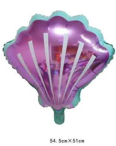 Purple Baby Shower Girl Wedding Shell Foil Balloons Mermaid Birthday Party Deco | Дом и сад