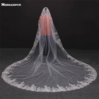 Real Image One Layer Bling Sequins Lace Edge Long Cathedral Wedding Veil With Comb High Quality Bridal Veil 
Real Image One Layer Bling Sequins Lace Edge Long Cathedral Wedding Veil With Comb High Quality Bridal Veil