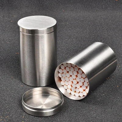 50 cigarette 304 stainless steel large-capacity cigarette case Sealed tobacco cans Tea pot 65mm*105mm
50 cigarette 304 stainless steel large-capacity cigarette case Sealed tobacco cans Tea pot 65mm*105mm