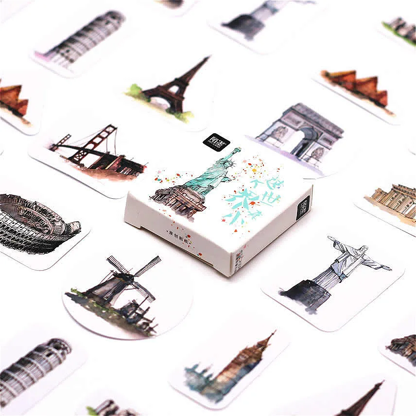 LOLEDE New 45pcs/set Travel Stationery Stickers Kawaii Diary Handmade Adhesive Paper Flake Sticker Scrapbooking Stationery
LOLEDE New 45pcs/set Travel Stationery Stickers Kawaii Diary Handmade Adhesive Paper Flake Sticker Scrapbooking Stationery