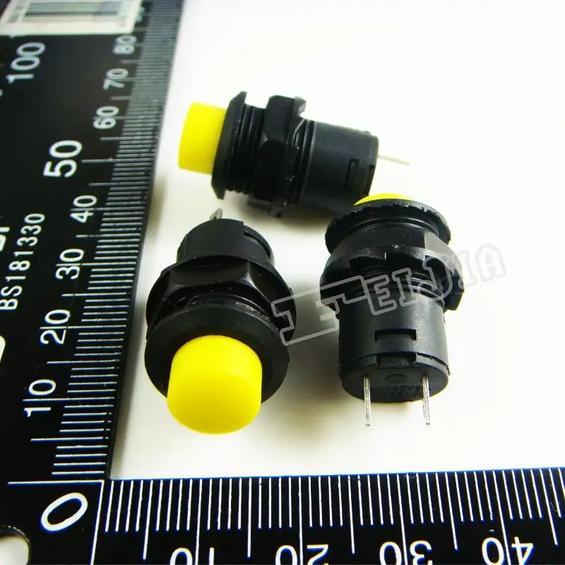 DS-425A Button color Yellow 1A/250VAC OFF-ON 2Pin Self-locking Push Button Switch 20Pcs/lot
DS-425A Button color Yellow 1A/250VAC OFF-ON 2Pin Self-locking Push Button Switch 20Pcs/lot