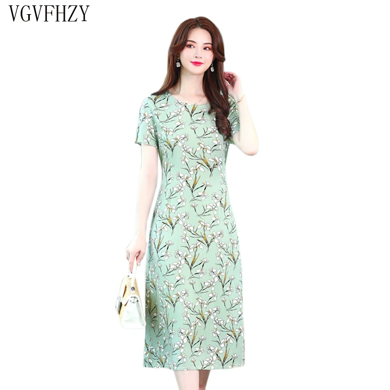 Women Summer Dress 2019 Casual Short Sleeve Long Dress fashion Floral Print Maxi Dress Middle-aged mother cotton Dresses Vestido
Women Summer Dress 2019 Casual Short Sleeve Long Dress fashion Floral Print Maxi Dress Middle-aged mother cotton Dresses Vestido