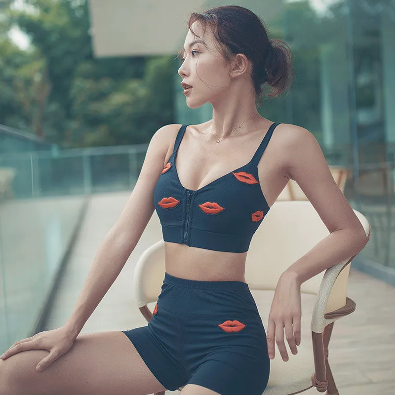 2Pcs Yoga Set Sportswear Women Sports Bra Fitness Clothing Women Sports Shorts Gym Workout Tops Women Sports Suit