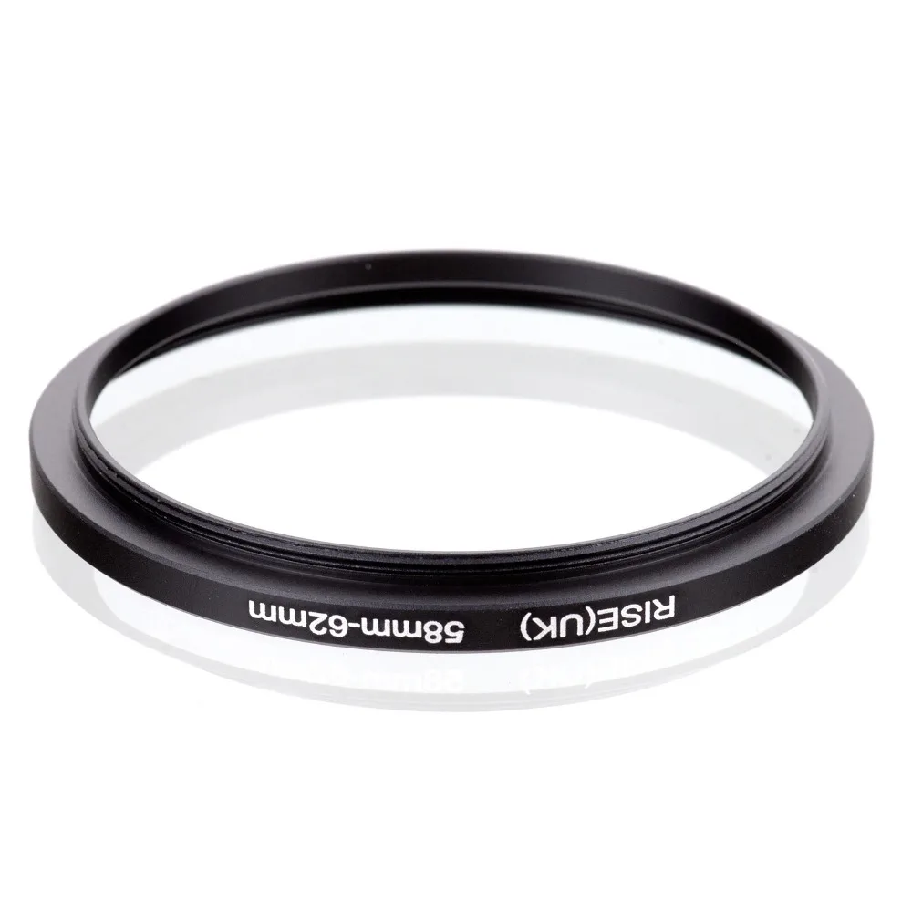 original RISE(UK) 58mm-62mm 58-62mm 58 to 62 Step Up Ring Filter Adapter black