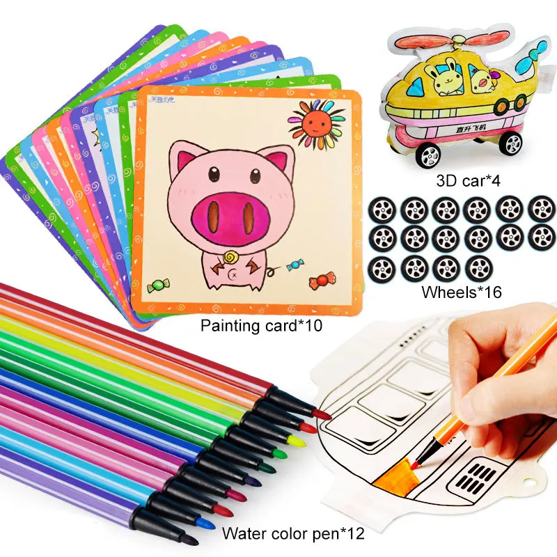 Educational Paint Learning Notebook Preschool Painting Toys Creative 3D Car Toys For Children Early Learning Materials ME3144H
Educational Paint Learning Notebook Preschool Painting Toys Creative 3D Car Toys For Children Early Learning Materials ME3144H