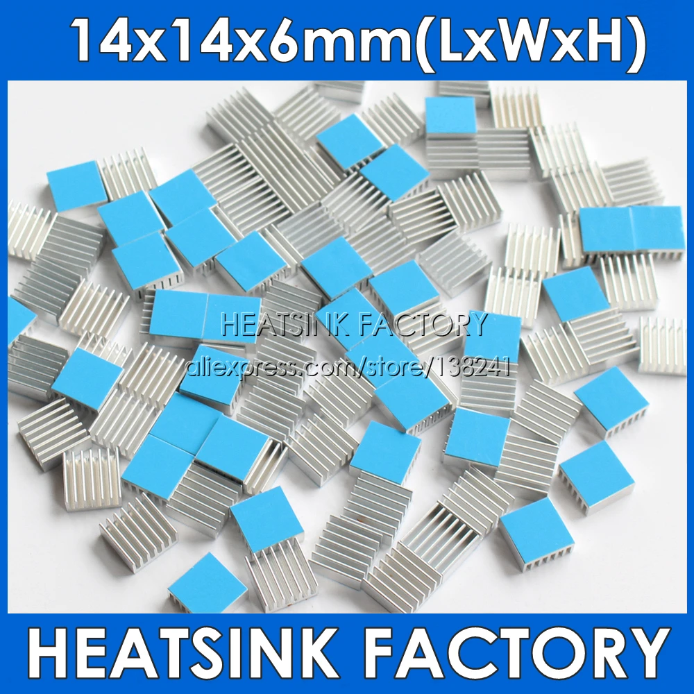 10pcs/lot Aluminum Routing 14x14x6mm Heatsink Electronic Chip Cooling Radiator Chipset Hot Sale Free Shipping
10pcs/lot Aluminum Routing 14x14x6mm Heatsink Electronic Chip Cooling Radiator Chipset Hot Sale Free Shipping
