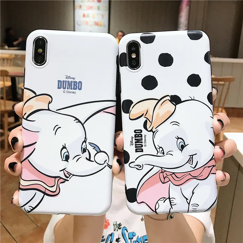 Lovely Cartoon Dumbo Elephant Phone Case For iPhone Xs Max Soft IMD Cover For iphone 8 7 6 6S Plus XR X XS Matte Case Coque
Lovely Cartoon Dumbo Elephant Phone Case For iPhone Xs Max Soft IMD Cover For iphone 8 7 6 6S Plus XR X XS Matte Case Coque