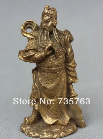00502 China Pure Brass Chinese Fengshui Stand Guan Gong Yu Warrior God & Sword Statue
00502 China Pure Brass Chinese Fengshui Stand Guan Gong Yu Warrior God & Sword Statue