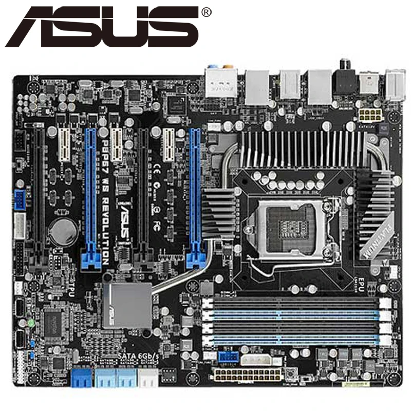Asus P8P67 WS Revolution настольная материнская плата P67 Socket LGA 1155 i3 i5 i7 DDR3 32G ATX UEFI BIOS