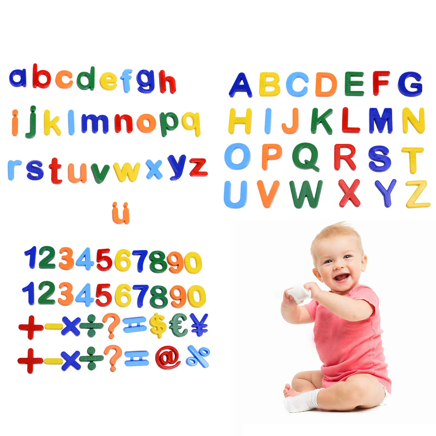 89 шт./компл. магнитные Обучающие элементы буквы для малышей детское Дошкольное