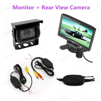 7 Inch TFT LCD Color Display Screen Monitor with wireless tranmistter receiver 18LED Car Rear View camera
7 Inch TFT LCD Color Display Screen Monitor with wireless tranmistter receiver 18LED Car Rear View camera