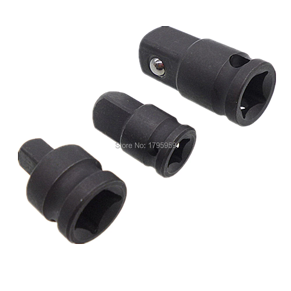 

3pc 3/8" 1/2" 1/4" Square Drives Air Impact Tool Reducer Adapter Converter Adaptor Socket Wrench Set Air Ratchet Tool Kit