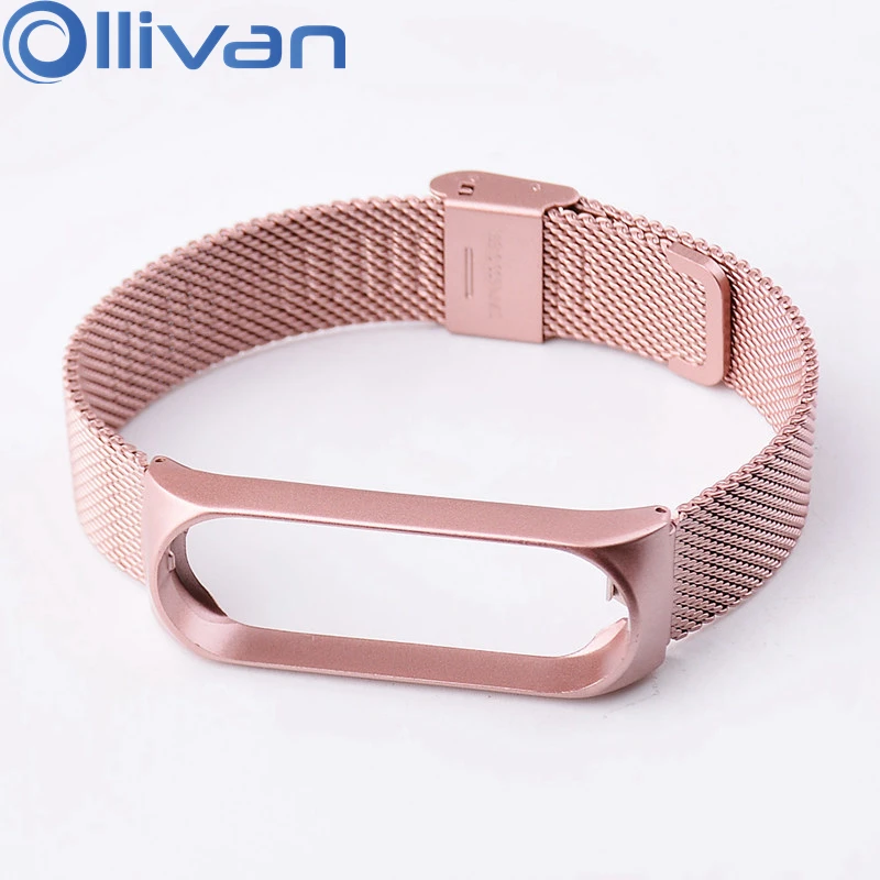 OLLIVAN Wrist Strap For Xiaomi Mi Band 4 Metal Stainless Steel Bracelet Miband 4 Straps Pink Miband4 Accessories Replacement
OLLIVAN Wrist Strap For Xiaomi Mi Band 4 Metal Stainless Steel Bracelet Miband 4 Straps Pink Miband4 Accessories Replacement