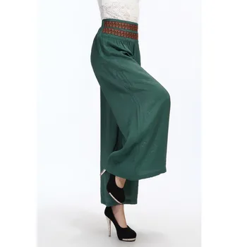 High Quality Cotton Wide Leg Pants Women High Waist OL Work Office Trousers 2017 Summer New Ladies Long Pants femme Culottes
High Quality Cotton Wide Leg Pants Women High Waist OL Work Office Trousers 2017 Summer New Ladies Long Pants femme Culottes