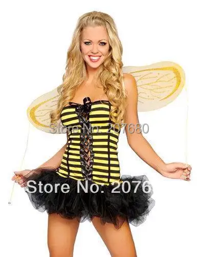 

Angel with wings stage clothes Birthday Party Bumble Bee Themed costumes Cosplay Costume Fancy dress for women