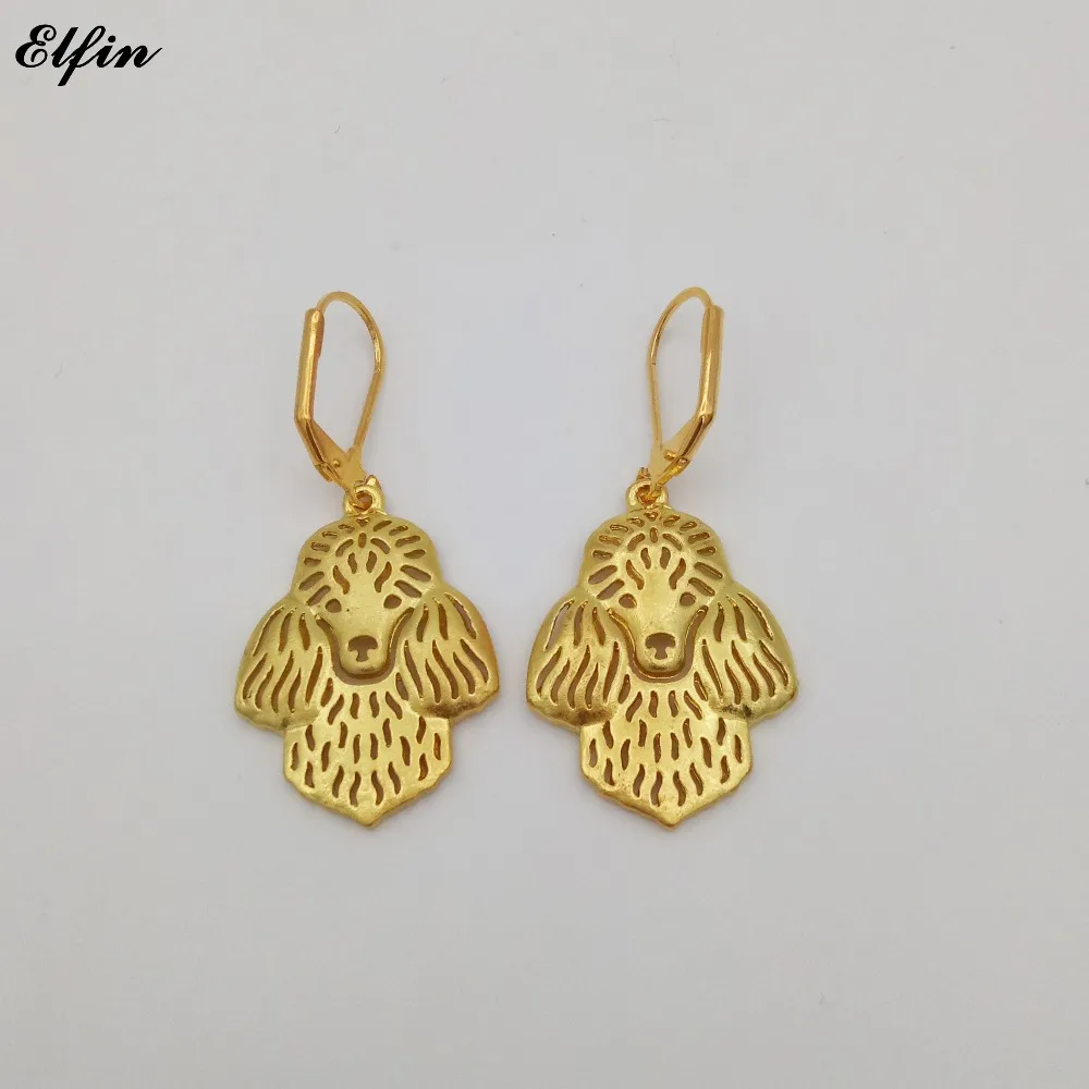 Elfin New Trendy Poodle Earings Fashion Jewelry Gold Color Silver Color Pudel Caniche Toy Poodle Earrings For Women
Elfin New Trendy Poodle Earings Fashion Jewelry Gold Color Silver Color Pudel Caniche Toy Poodle Earrings For Women