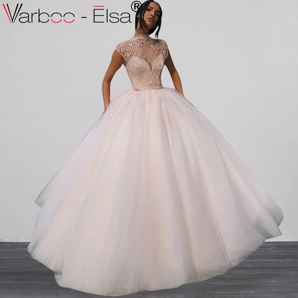 VARBOO_ELSA 2019 New Sexy Long Formal Evening Dress Handmade Beaded Crystal Ball Gown elegant pink Dubai Turkish Prom Dresses 
VARBOO_ELSA 2019 New Sexy Long Formal Evening Dress Handmade Beaded Crystal Ball Gown elegant pink Dubai Turkish Prom Dresses