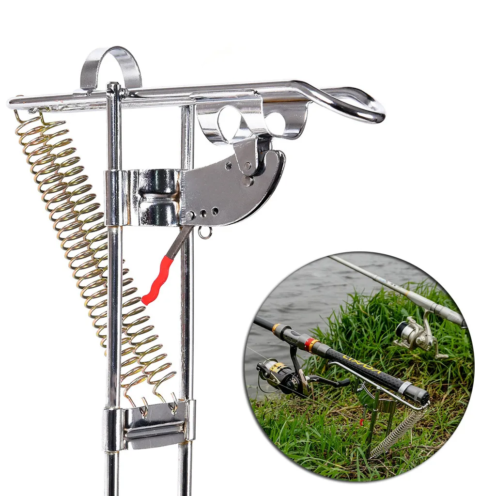 Automatic Double Spring Angle Rod Pole Fish Pole Bracket Fishing Rod Holder Rest Automatic Fishing Rod Spinning Telescopic
Automatic Double Spring Angle Rod Pole Fish Pole Bracket Fishing Rod Holder Rest Automatic Fishing Rod Spinning Telescopic