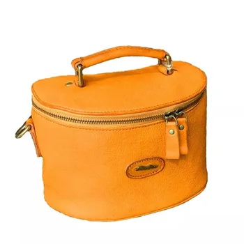 Environmental Natural Soft Cow Skin Lady Bucket Purse Women's Small Handbag Zipper Closure Genuine Leather Lady Messenger Bag 
Environmental Natural Soft Cow Skin Lady Bucket Purse Women's Small Handbag Zipper Closure Genuine Leather Lady Messenger Bag