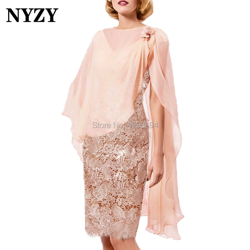 NYZY M172 Elegant Lace Chiffon 2 Piece Jacket Bolero Outfits Nude Pink Short Mother of the Bride Dresses Custom Made
NYZY M172 Elegant Lace Chiffon 2 Piece Jacket Bolero Outfits Nude Pink Short Mother of the Bride Dresses Custom Made