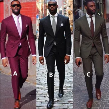 Black Brown Fuchsia Groom Tuxedos Best Man Suit Formal Men Wedding Suits 2 Piece
Black Brown Fuchsia Groom Tuxedos Best Man Suit Formal Men Wedding Suits 2 Piece