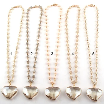 Free Shipping Fashion Bohemian Tribal Jewelry 6mm Glass Crystal Bead Link GlassHeart Pendan Ethnic Necklace
Free Shipping Fashion Bohemian Tribal Jewelry 6mm Glass Crystal Bead Link GlassHeart Pendan Ethnic Necklace