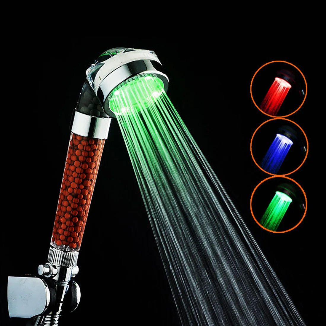 1pc 3-Color Changing Shower Head LED Waterfall Shower Head Round Bathroom Shower head Colorful LED Shower Head
1pc 3-Color Changing Shower Head LED Waterfall Shower Head Round Bathroom Shower head Colorful LED Shower Head