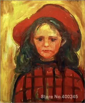 Girl in Red Checkered Dress and Red Hat by Edvard Munch modern art Painting High quality Hand painted
Girl in Red Checkered Dress and Red Hat by Edvard Munch modern art Painting High quality Hand painted