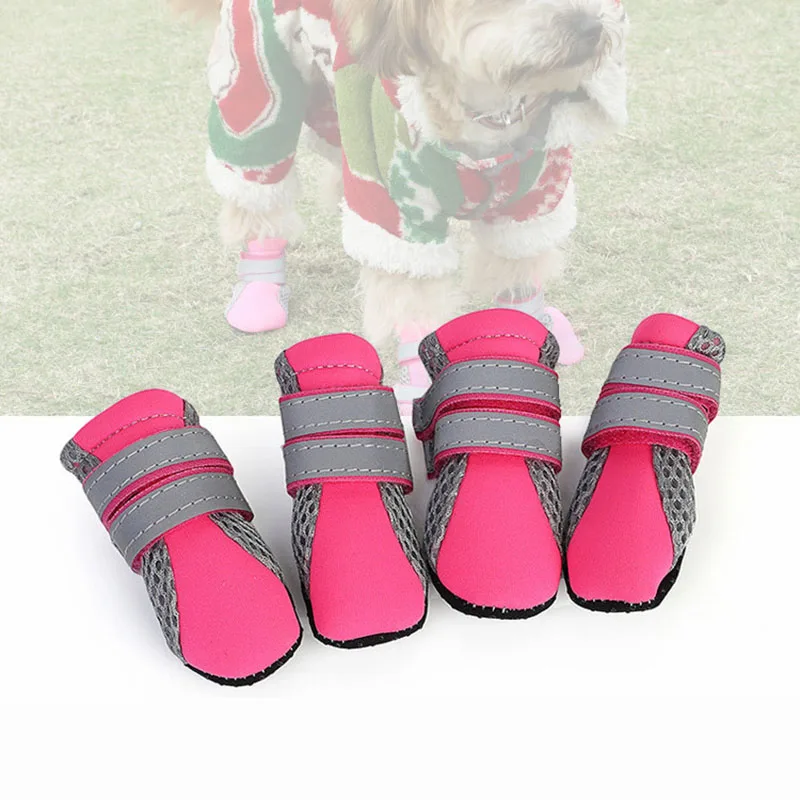 Pet Walking Shoes Breathable Mesh Soft Non-Slip Dog Paw Protector Boots with Reflective Strap for Small Dog Chihuahua Poodle
Pet Walking Shoes Breathable Mesh Soft Non-Slip Dog Paw Protector Boots with Reflective Strap for Small Dog Chihuahua Poodle