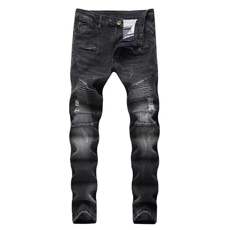 High Quality Ripped Jeans Men Fashion Patchwork Moto Jeans 2018 New Mens Pants Slim Fit Jeans Brand Men Biker Denim Jean men
High Quality Ripped Jeans Men Fashion Patchwork Moto Jeans 2018 New Mens Pants Slim Fit Jeans Brand Men Biker Denim Jean men