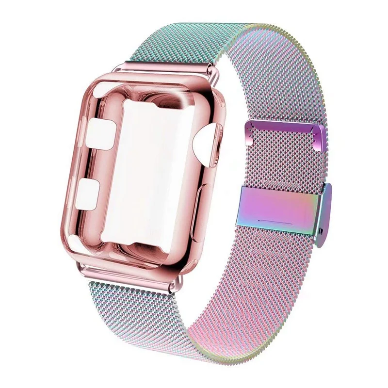 Compatible for Apple Watch Band 38mm 40mm 42mm 44mm with Screen Protector Case Sports Wristband with case for iwatch 1234
Compatible for Apple Watch Band 38mm 40mm 42mm 44mm with Screen Protector Case Sports Wristband with case for iwatch 1234