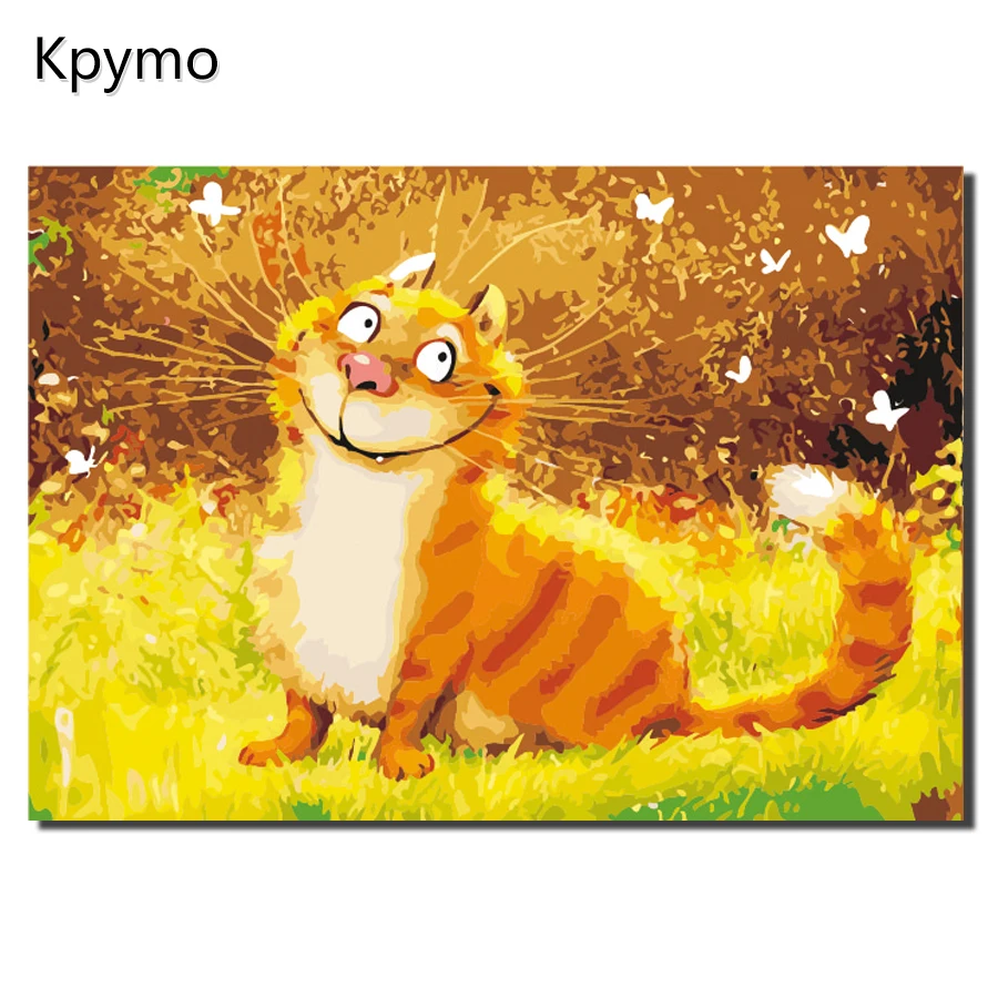 Kpymo Yellow Cat Animals DIY Painting By Numbers Modern Handpainted Painting Wall Art Picture Drop Shipping Color Numbers Gift
Kpymo Yellow Cat Animals DIY Painting By Numbers Modern Handpainted Painting Wall Art Picture Drop Shipping Color Numbers Gift