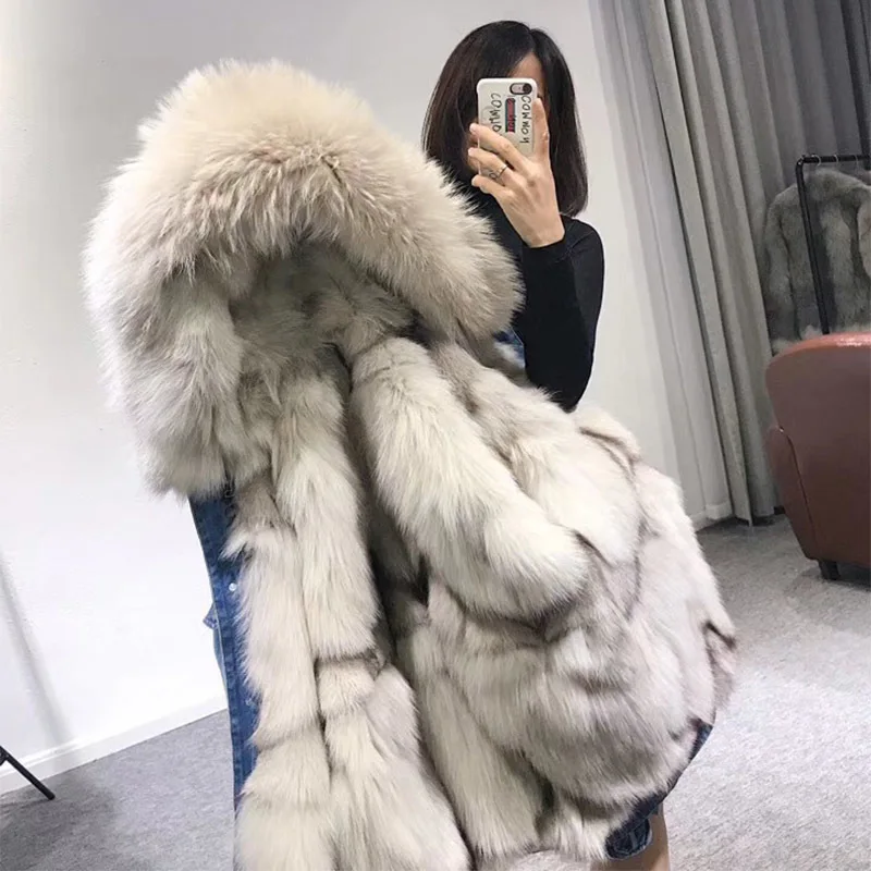 FURSARCAR 2019 New Winter Parka For Women Real Fur Jacket Warm Luxury Parkas Coat With Fur Hood Natural Fox Fur Liling Parka
FURSARCAR 2019 New Winter Parka For Women Real Fur Jacket Warm Luxury Parkas Coat With Fur Hood Natural Fox Fur Liling Parka