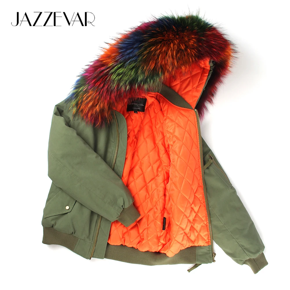 JAZZEVAR 2019 New fashion street women's army green winter jacket female warm bomber coat hooded large raccoon fur outerwear
JAZZEVAR 2019 New fashion street women's army green winter jacket female warm bomber coat hooded large raccoon fur outerwear